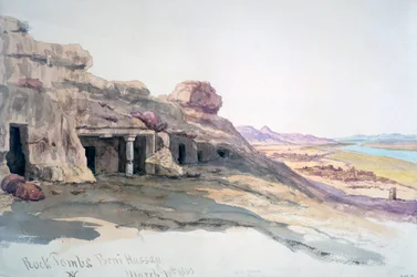 Rock Tombs, Beni Hassan, 10 de março de 1863, Egito, 1863