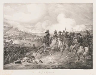 Atravessando o Iagliomento, início do século XIX (litho)