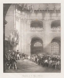 Formação da Legião de Honra, início do 19
século (litho)