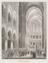 Restabelecimento da Igreja, início do 19
século (litho)