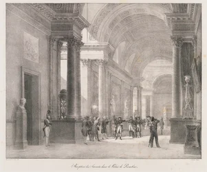 Recepção dos Poupanços, início do século XIX (litho)