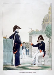 Uniforme dos Invalides, França, 1823