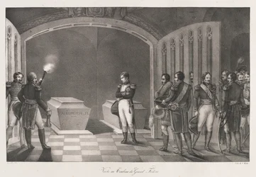 Visita ao Túmulo de Frederico, o Grande, cedo
Século XIX (Litho)