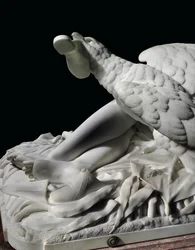 Uma figura em tamanho natural de Rhodopis no pedestal, 1862