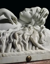 Uma figura em tamanho natural de Rhodopis no pedestal, 1862