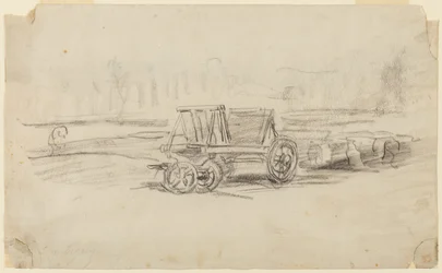 Uma carroça de fazenda
