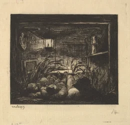 Dormindo a bordo do barco, 1861.