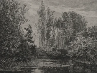 Veados à beira da água, 1850.
