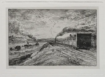 A viagem de barco: A partida O retorno, 1861.