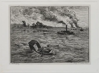 A viagem de barco: Os barcos a vapor ou cuidado com os vapores, 1861.
