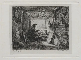 A viagem de barco: O estúdio no barco, 1861.