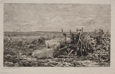 A colheita da uva, 1865.