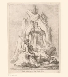 Fonte com duas ninfas e um deus do rio
Fontes (título da série)
Fontaines (título da série)