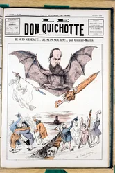Capa do "Le Don Quixote", Satirique en Colours