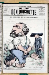 Capa de "O Dom Quixote", número 225, Satirique en Colours