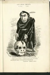 Ilustração de Charles Gilbert-Martin (1839-1905) em "Grimaces Contemporâneos".