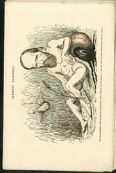 Ilustração de Charles Gilbert-Martin (1839-1905) em "Grimaces Contemporâneos".