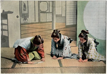 Uma cerimônia no Japão, c1890