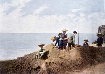 Fortificação efêmera. Gravura de Gillot, por volta de 1900.