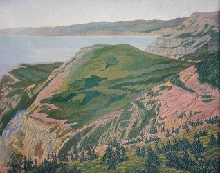 The Dorset Coast, c.1927 (petróleo) (ver 188661 para a versão em aguarela)