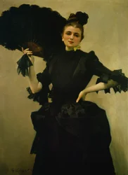 Retrato da Madame Closmenil de Charles Giron (1850-1914)