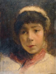 Rapariga de boné branco