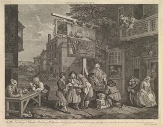 Captura de votos, ilustração II: Quatro impressões de uma eleição, 20 de fevereiro de 1757.