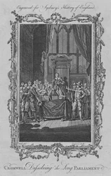 Cromwell dissolvendo o Parlamento Longo, 1773.