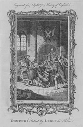 Edmund, esfaqueado por Leolf, o ladrão, 1773.