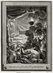 A morte do grande rei Sesostris, Egito antigo, 1775