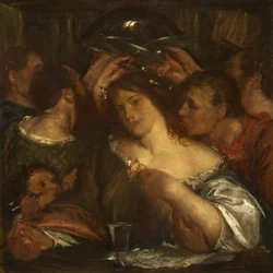 Tibullus in the House of Delia, c.1900 (óleo sobre tela)