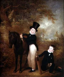 Retrato de William e Charles Chadwick no Burley Lodge