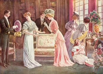 Ovos de Páscoa na cidade, 1908