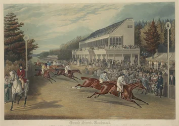 Corrida: Grand Stand, Goodwood (Vindo para a Taça de Ouro-1838)