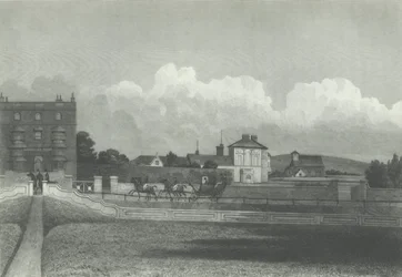 Igreja Hove, do mar, 1835.