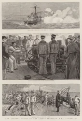 Os julgamentos de artilharia dos últimos Ironclad, HMS Victoria