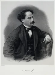Alexandre Dumas, fils 1824-1895, meados do século XIX.