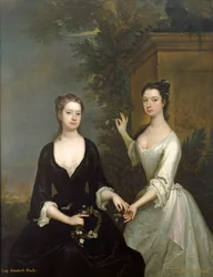 Lady Henrietta e Lady Elizabeth Finch, c.1732 (óleo sobre tela)