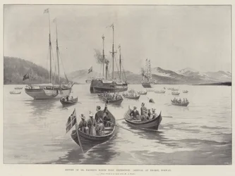 Regresso da Expedição do Polo Norte do Dr. Nansen, Chegada a Tromso, Noruega