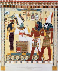 Mural dos Túmulos dos Reis de Tebas, descoberto por G Belzoni, 1820-1822