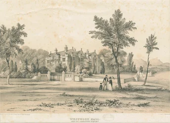 Westwood Hall: litografia colorida, nd [1832-1841]
