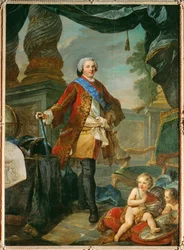 Luís de França, Delfim, filho de Luís XV ... (pintura sobre tela)