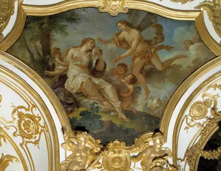 Psique recolhido por Zephir Ceiling painting de Charles Joseph Natoire (Charles-Joseph Natoire