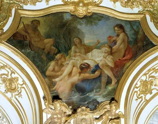 As Ninfas Retirando o Corpo da Pintura de Tecto Psyche de Charles Joseph Natoire (Charles-Joseph Natoire
