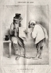 Caricaturas do dia: Lendo os mistérios de Paris.