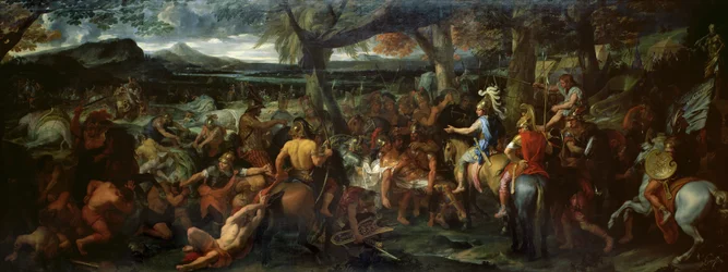 Alexandre e Porus, na Batalha de Hydaspes, c.1673 (óleo sobre tela)