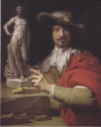 Alemão: Porträt des Bildhauers Nicolas le Brun Retrato do escultor Nicolas Le Brun