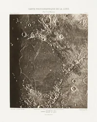 Carte photographique de la lune, planche IX.A (Carta fotográfica da Lua, placa IX.A),21 de outubro