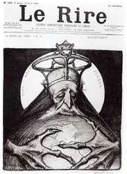 Caricatura da Família Rothschild de &39;Le Rire&39;, 16 de abril de 1898