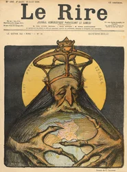 Caricatura da família Rothschild, da capa de &39;Le Rire&39;, 16 de abril de 1898